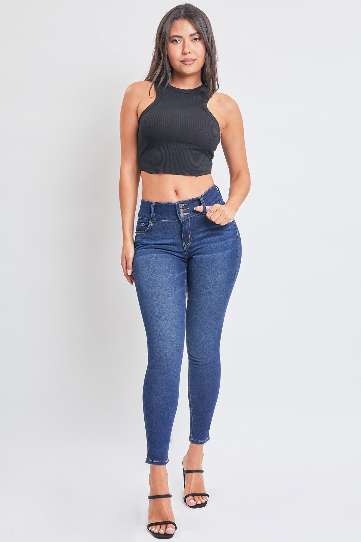 Women's Essential 3 Button Skinny Jeans from YMI – YMI JEANS