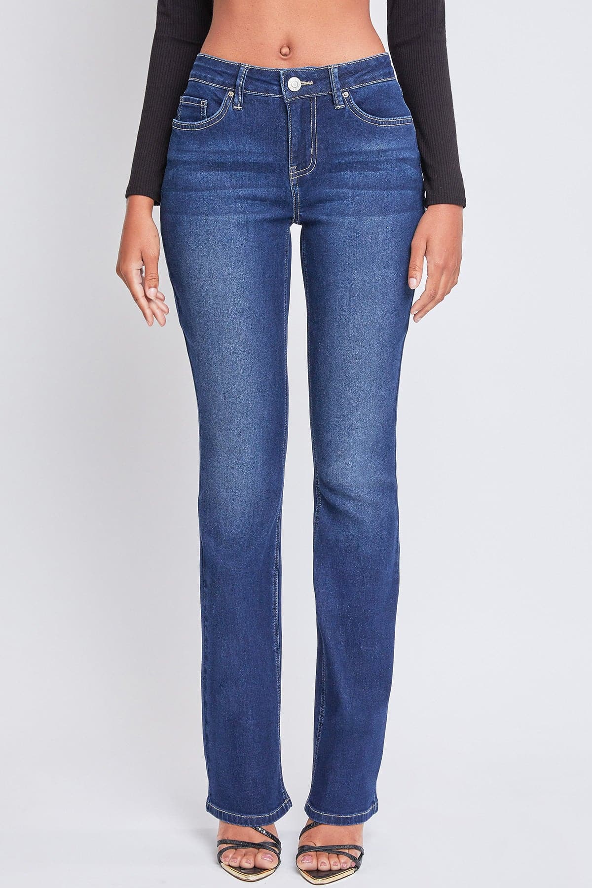 Women's Essential Mid Rise Bootcut Jeans