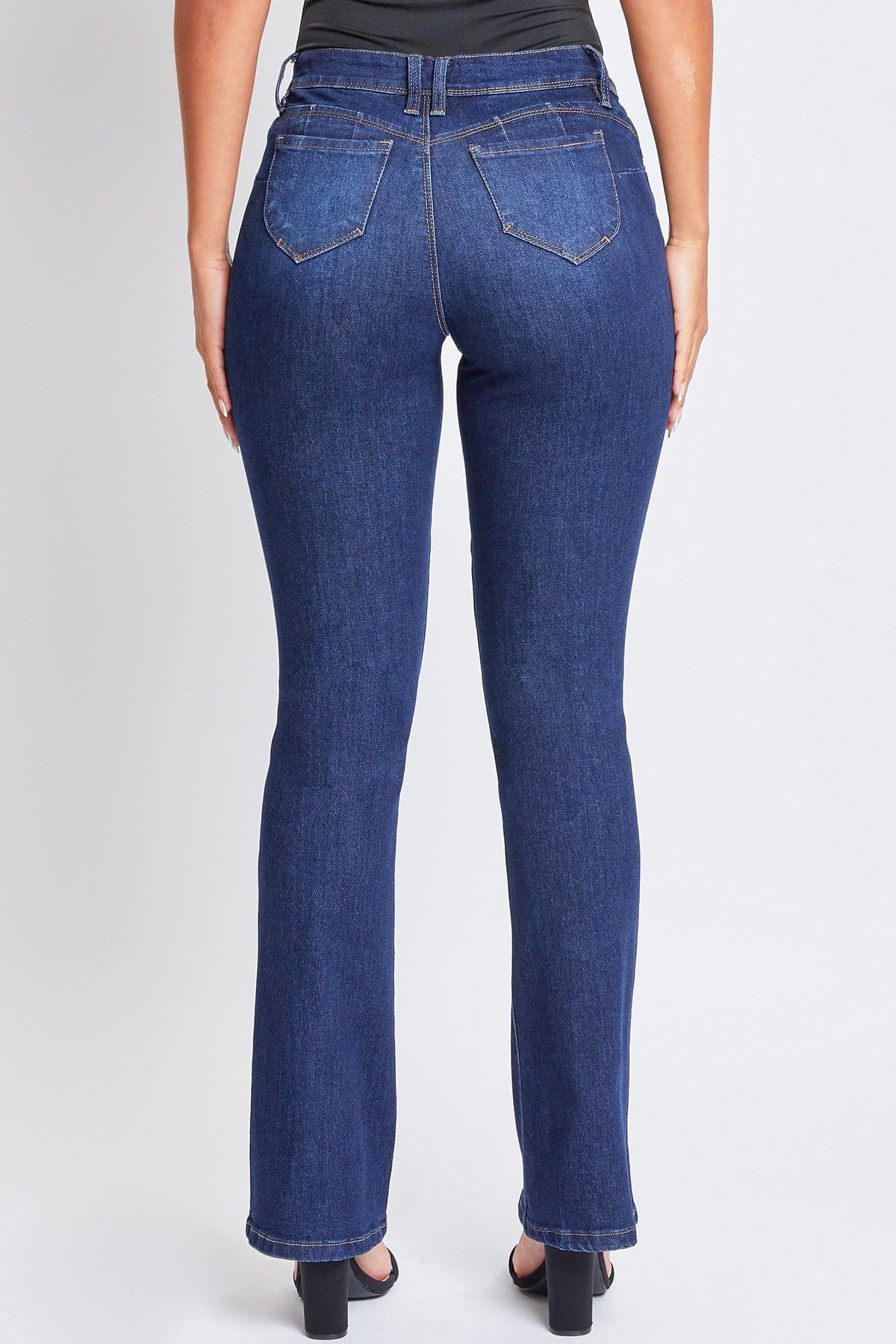 Women's WannaBettaButt Mid-Rise Bootcut Jeans-Distressed