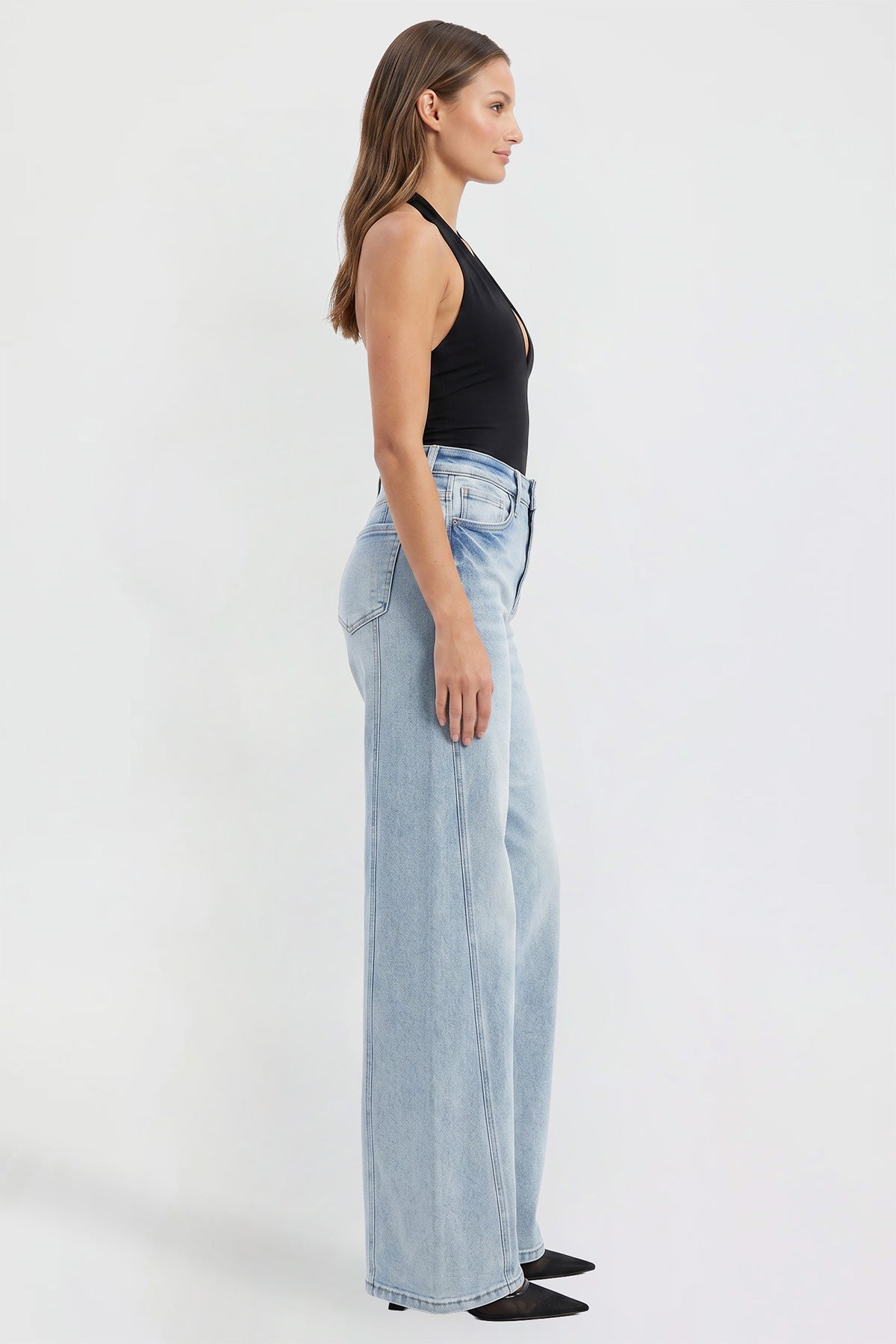 Women's Wide Leg Jeans with Seam Detail from YMI – YMI JEANS