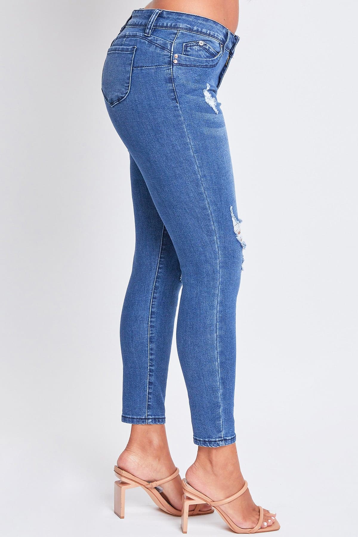Women's Sustainable WannaBettaButt Skinny Distressed Jeans