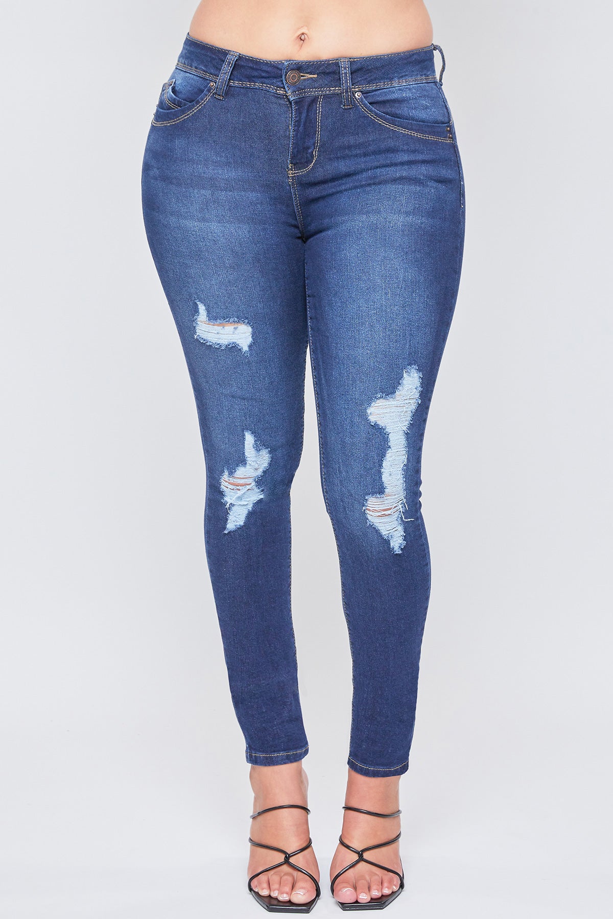 Women's Sustainable WannaBettaButt Distressed Skinny Jeans