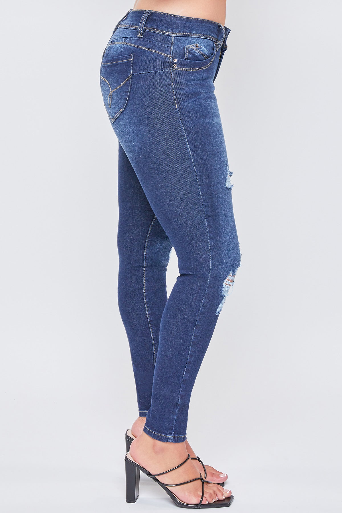 Women's Sustainable WannaBettaButt Distressed Skinny Jeans