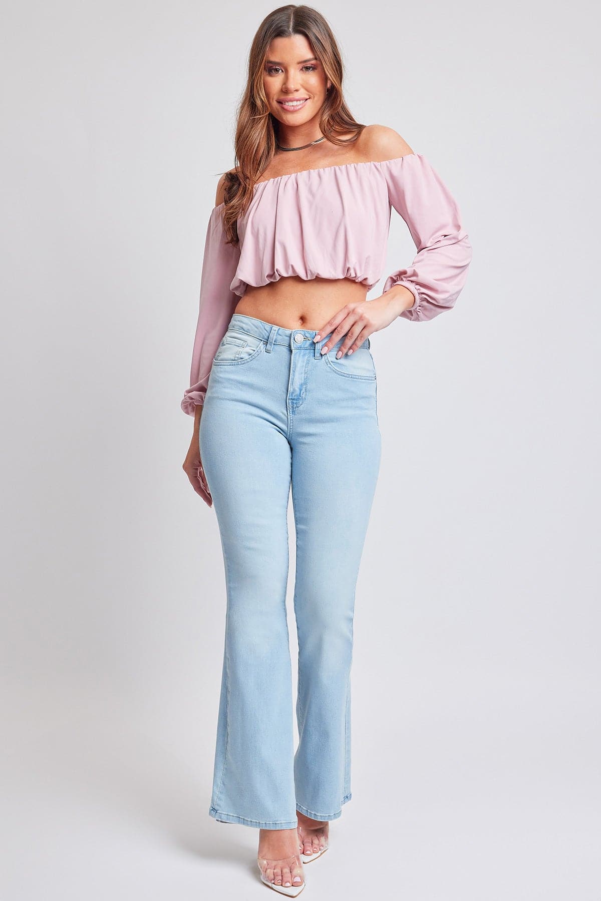 Women's Essential Non-Distressed Flare Jeans