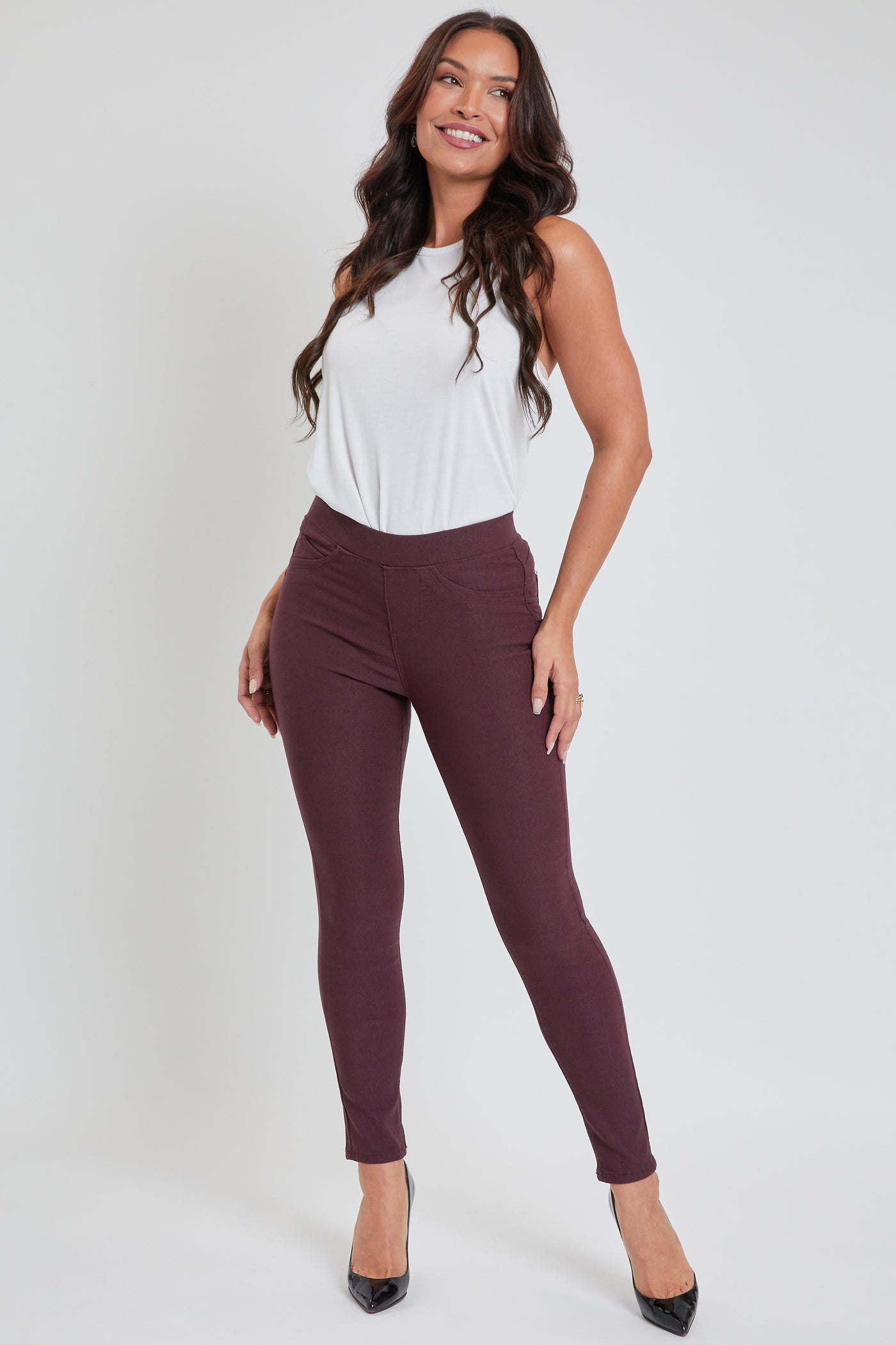 Women's Petite Hyperstretch Mid Rise Jegging