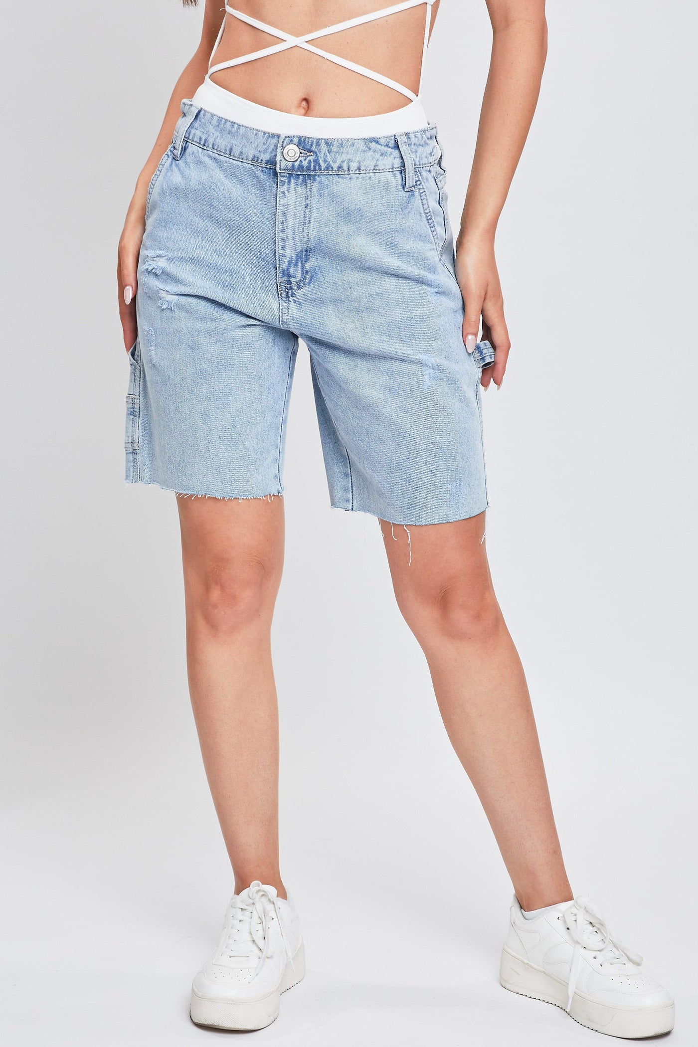 Women's  Denim Carpenter Shorts