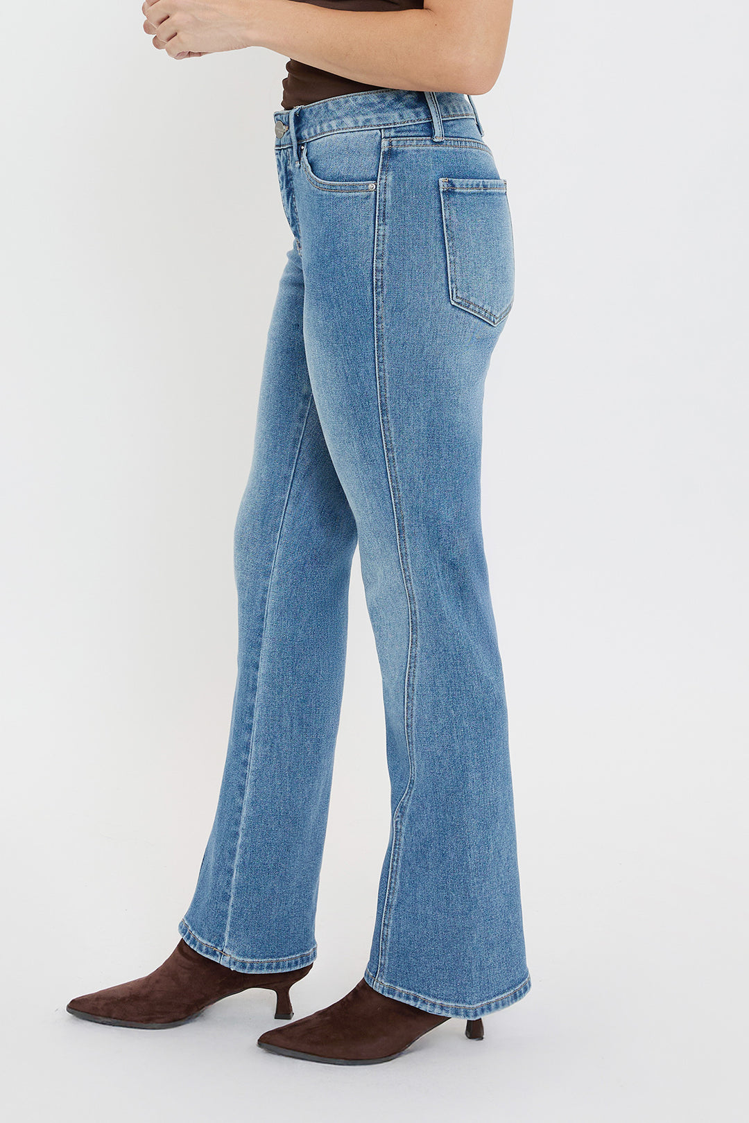 Jean Bootcut Femme P&Y - Taille 36 (W26/L34) - 100% Coton - Occasion Très Bon état