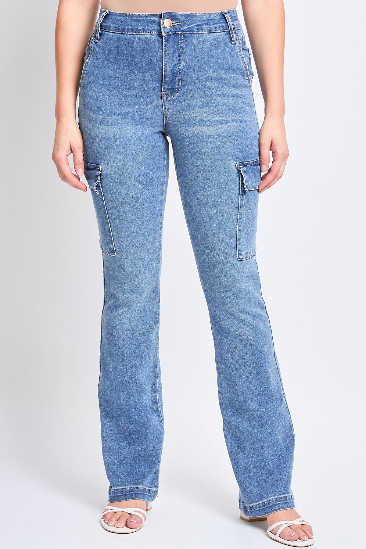 Women's High Rise Bootcut Cargo Jean