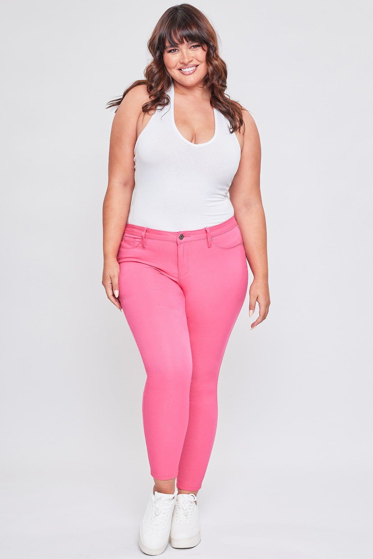 Plus Size Women's Hyperstretch  Forever Color Pants - Bright
