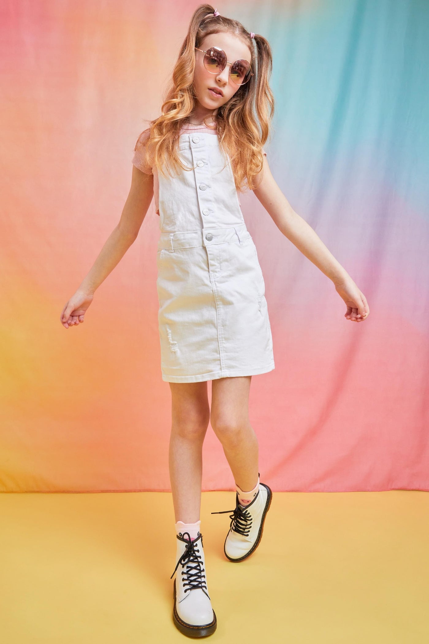 Girls Button Down Skirt-All from YMI