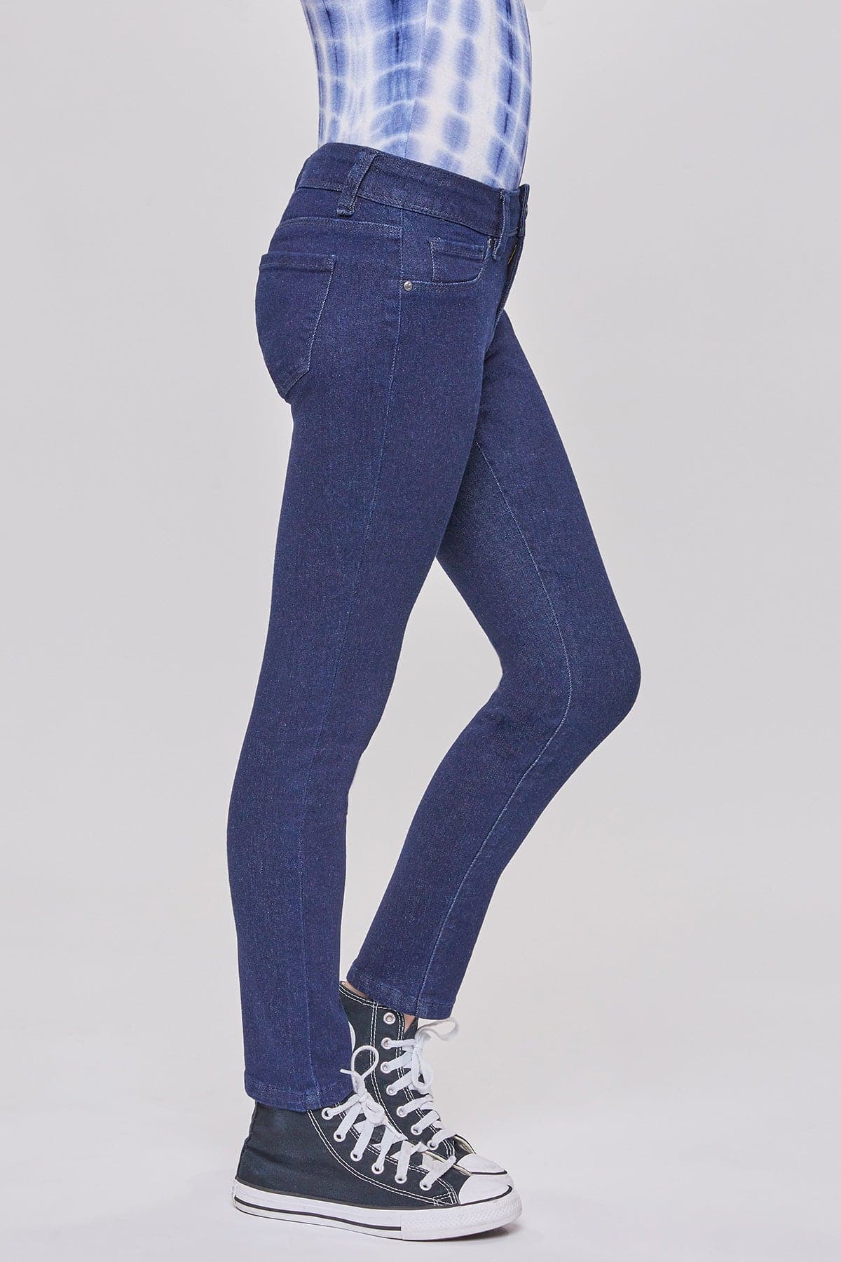 Girls Essential Skinny Jeans With Faux Front Pockets