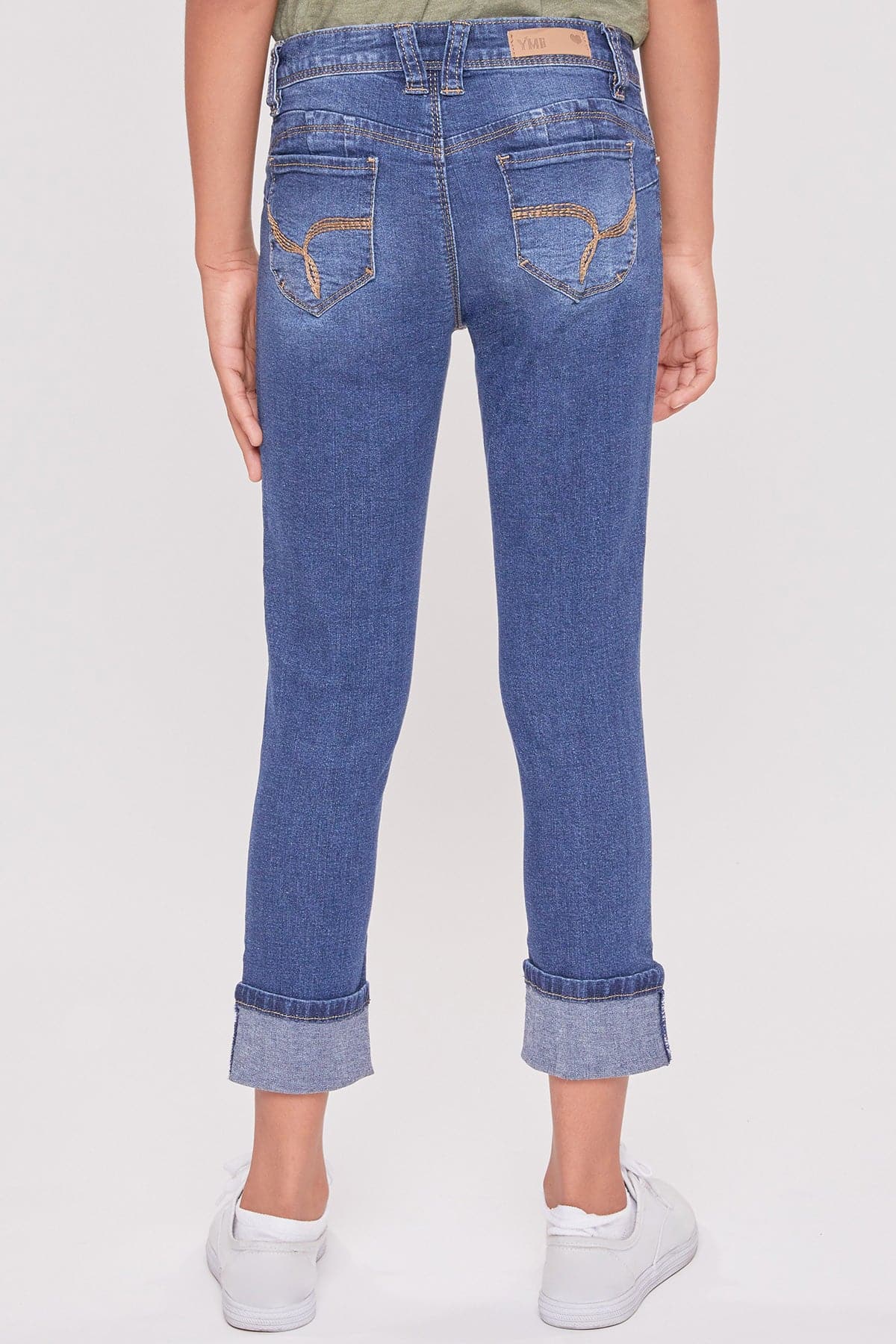 Girls WannaBettaFit Cuff Skinny Jeans