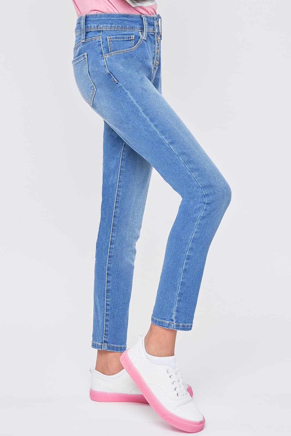 Girls Essential Button Fly  Skinny Jeans