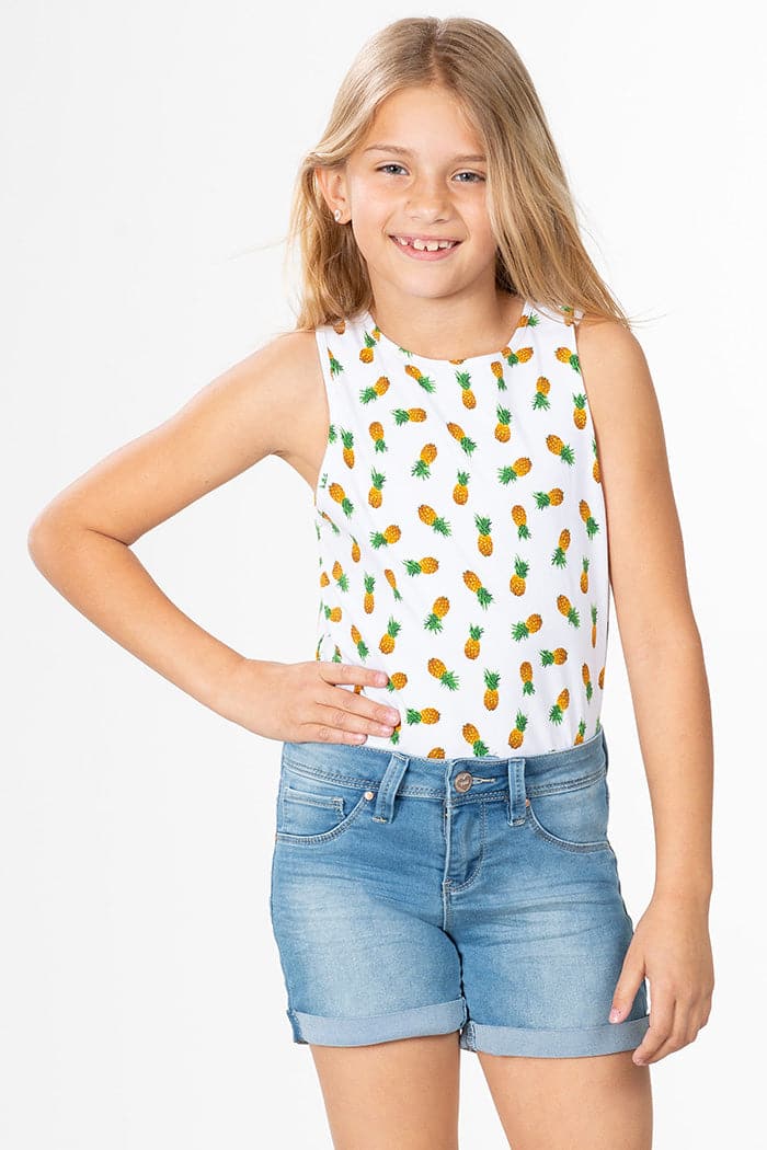 YMI Mädchen Bermuda Shorts Mit Bündchen – Bequem, Aus Baumwolle, Mittlere Taille