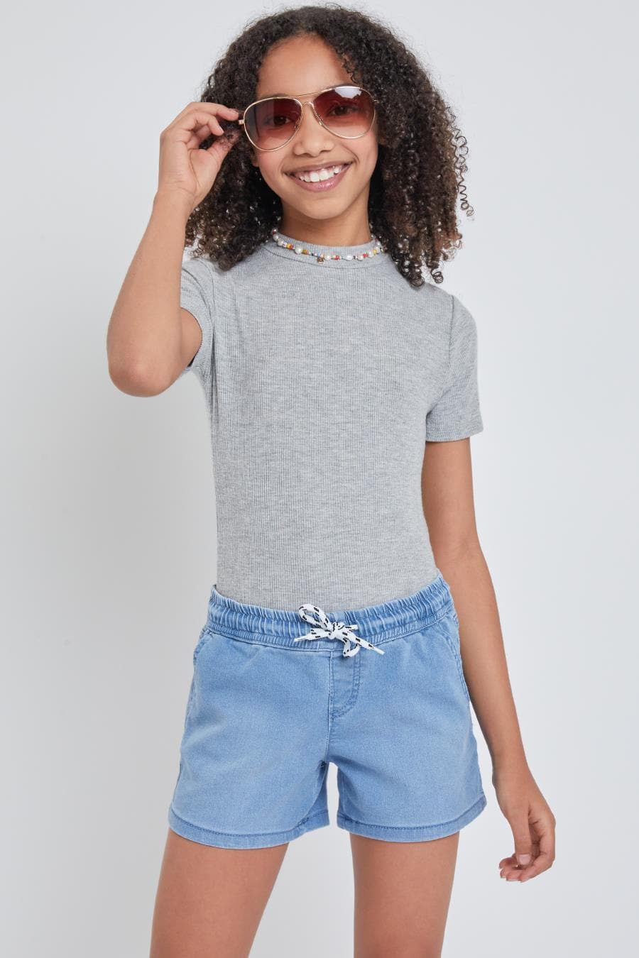 Girls Drawstring Joggers Shorts from YMI GIRLS YMI JEANS