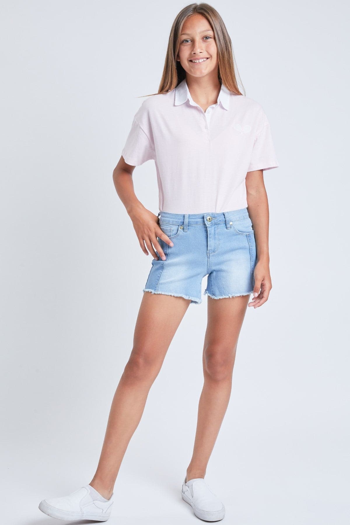 Girls Essential Color Block Shorts