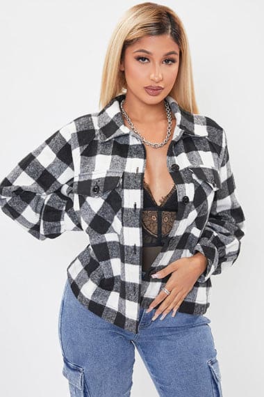Juniors' SO® Oversized Plaid … curated on LTK