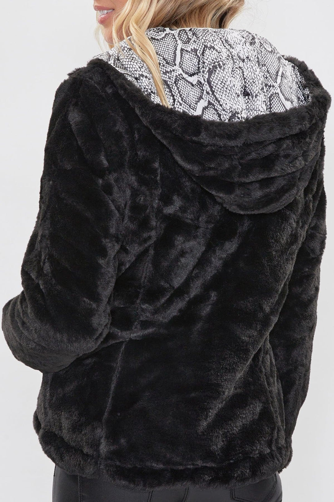 Women's Winter Faux Fur Reversible Jacket