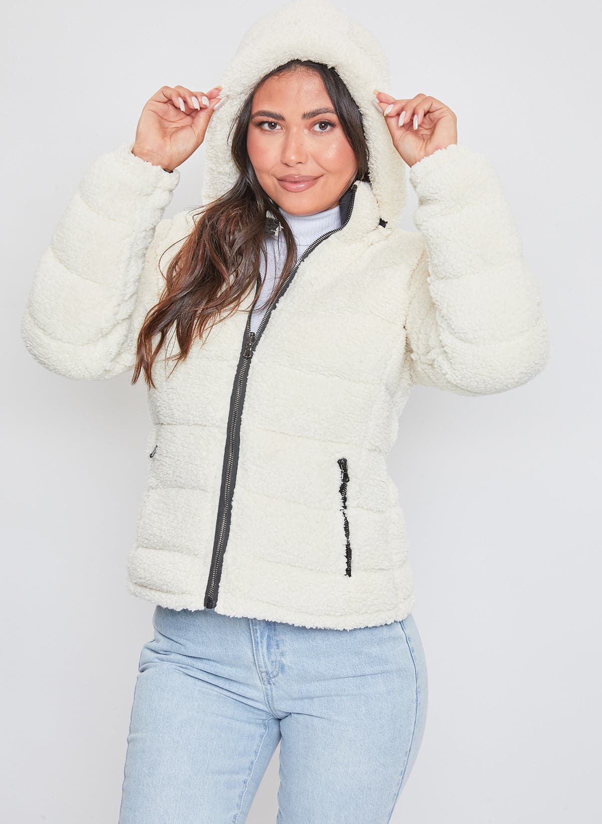 Women's Winter Poodle Fur Reversible Jacket
