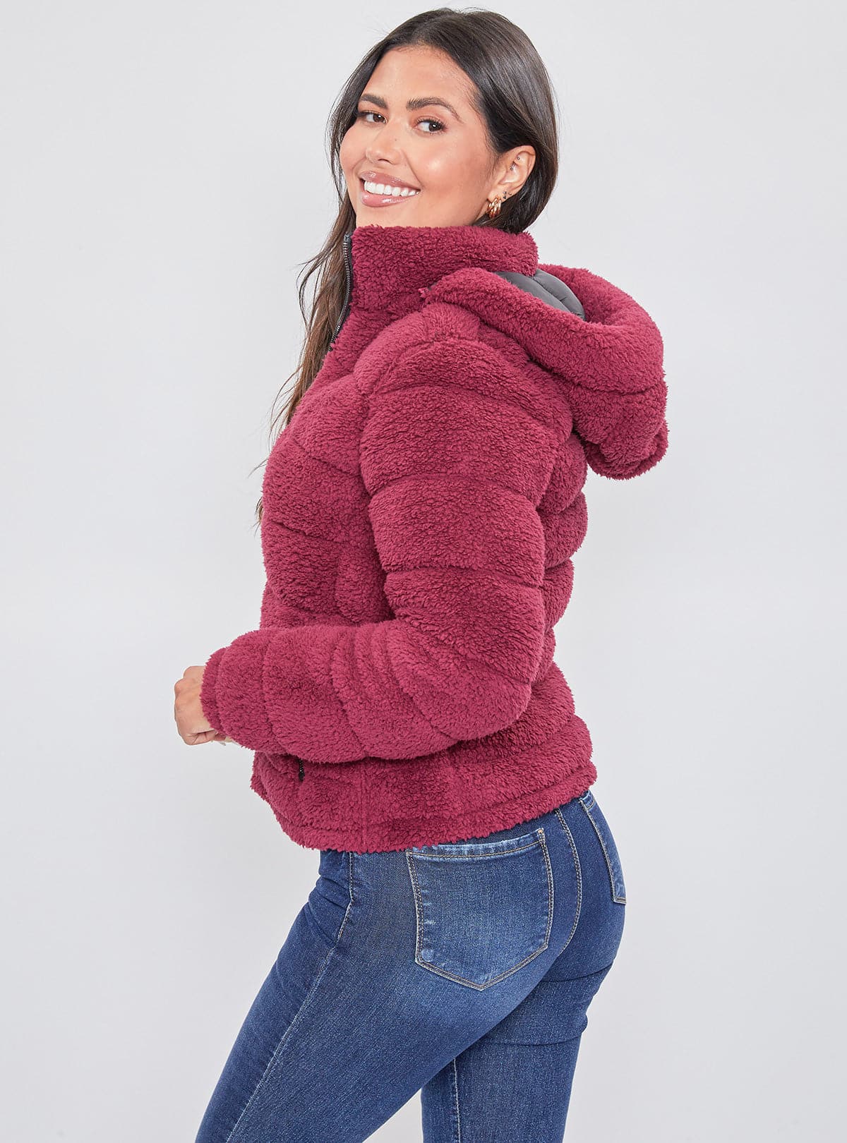 Women's Poodle Fur Reversible Jacket