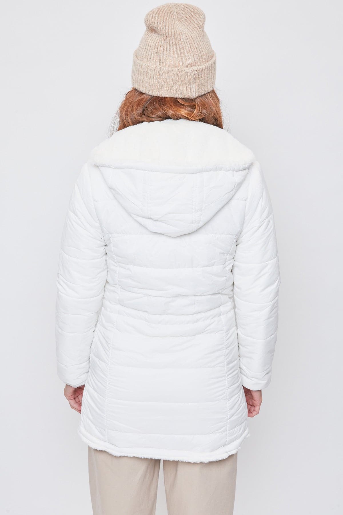 Women's Winter Faux Fur Reversible Jacket
