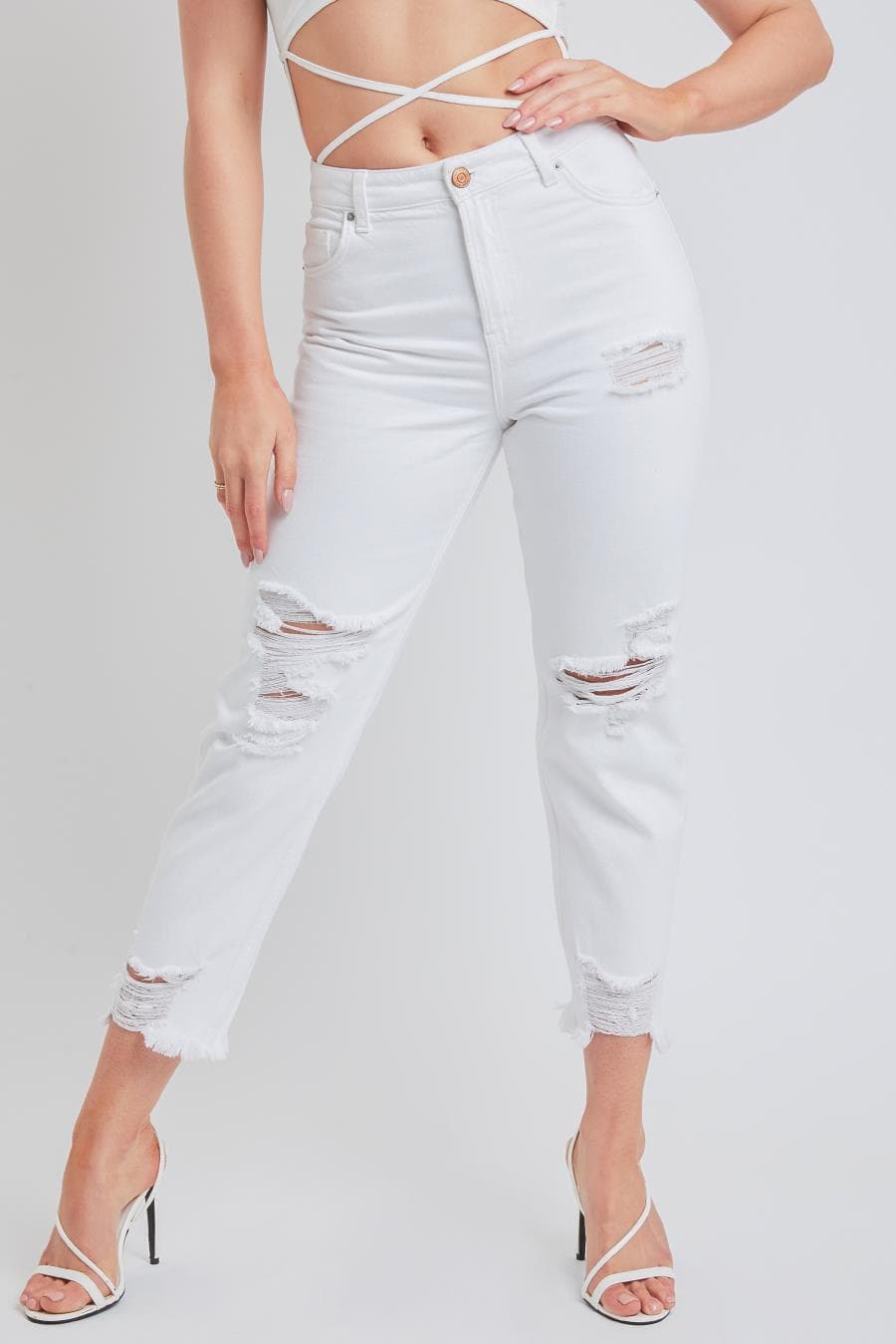 Junior High Rise Mom Fit Ankle Jean P109893