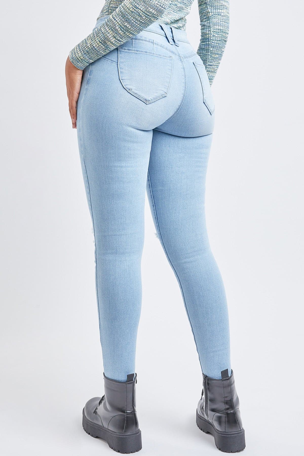 Women's Sustainable WannaBettaButt Button Fly Skinny Jeans
