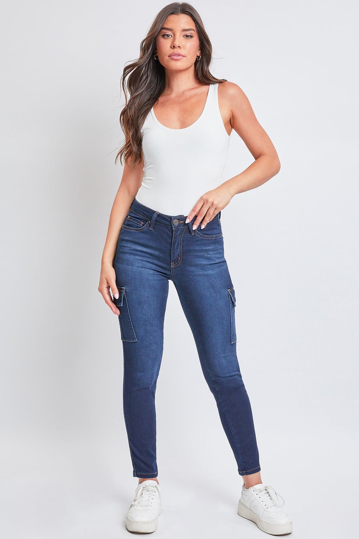 Women's Hyperdenim Skinny Cargo Jeans-Sale