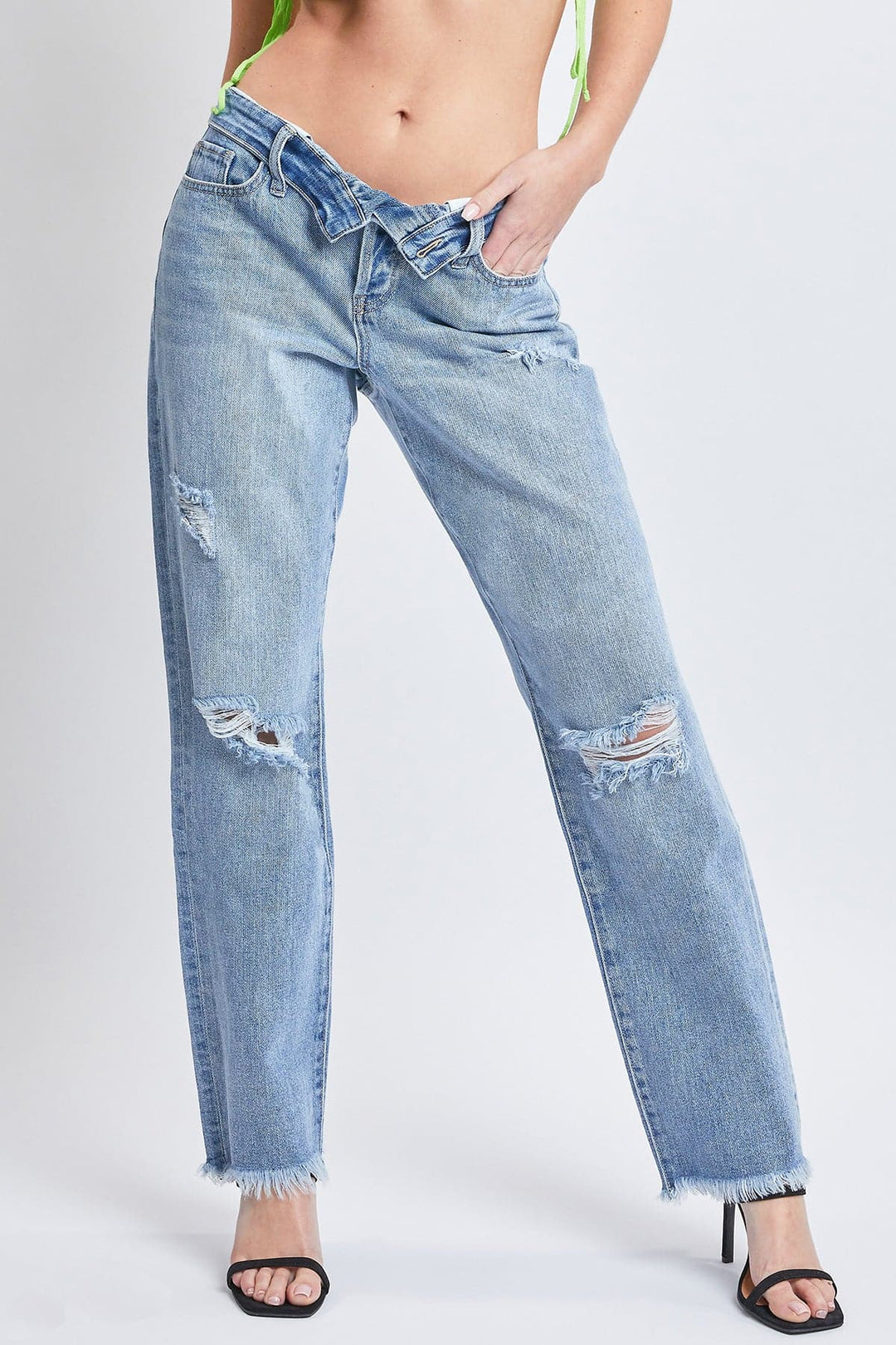 パンツ OAF FOLD WAIST DENIM 45a20da373202656fd50bdebd66cdd