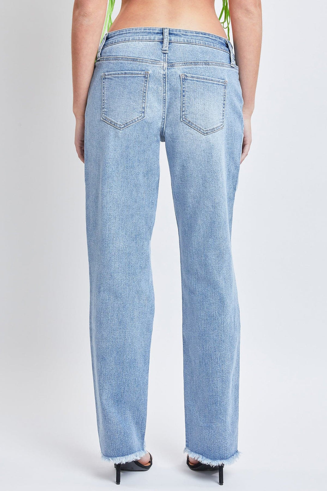 Women's Dream with Fold-Over Waist Low Rise Jeans from YMI