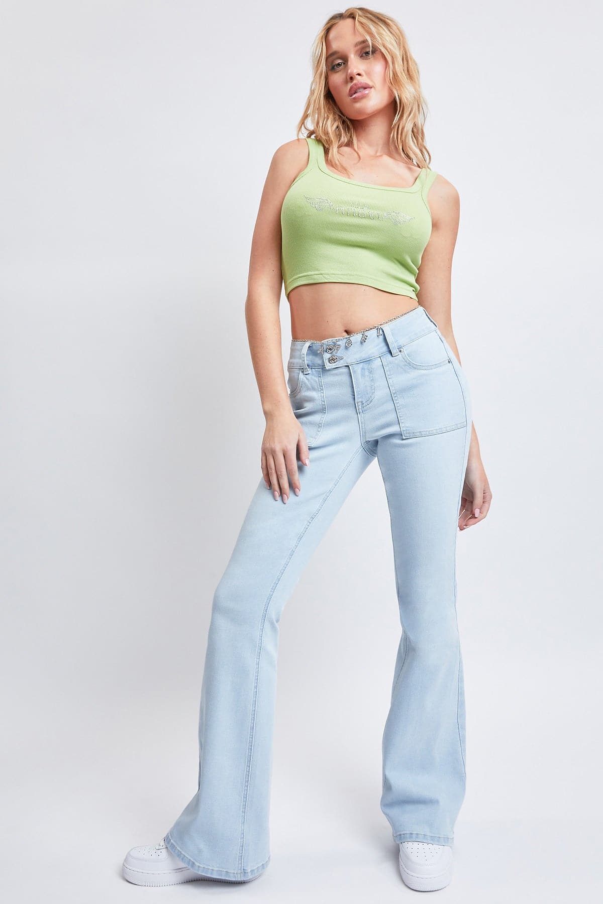 Women's Dream with Fold-Over Waist Low Rise Jeans from YMI – YMI JEANS