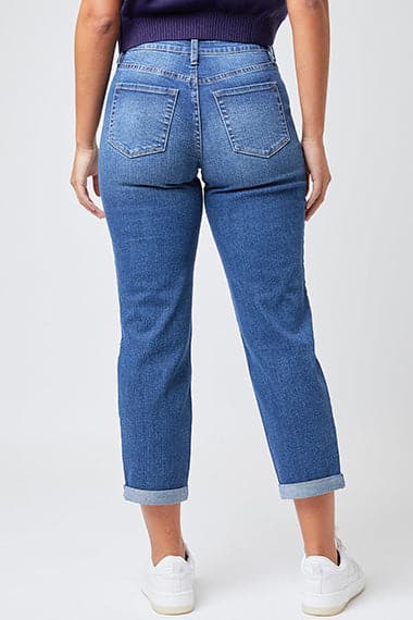 Junior Hybrid Dream Easy Fit Boyfriend Jean With Rolled Cuffed Ankle P51868