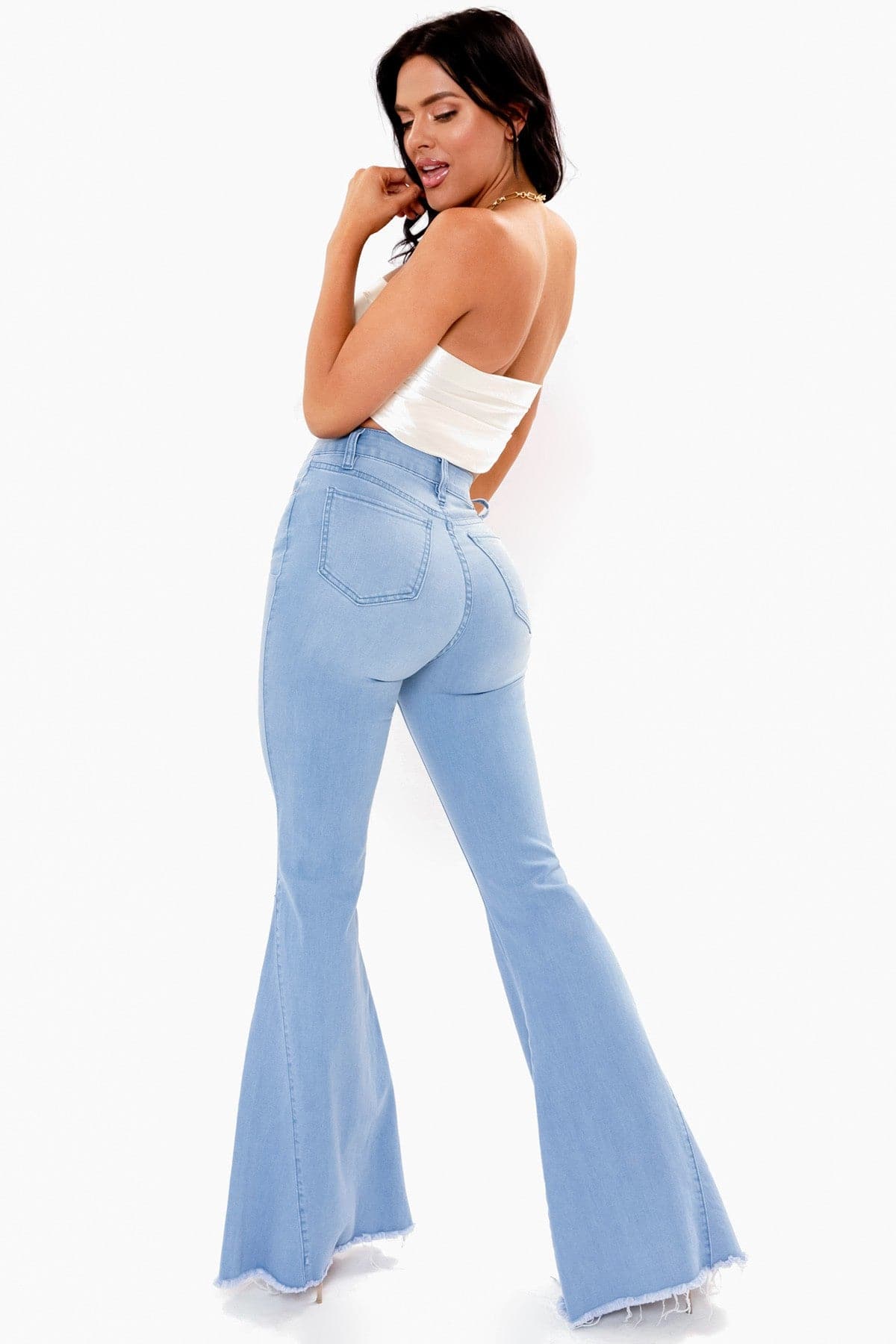 Women's High-Rise Extreme Flare Jeans-Sale