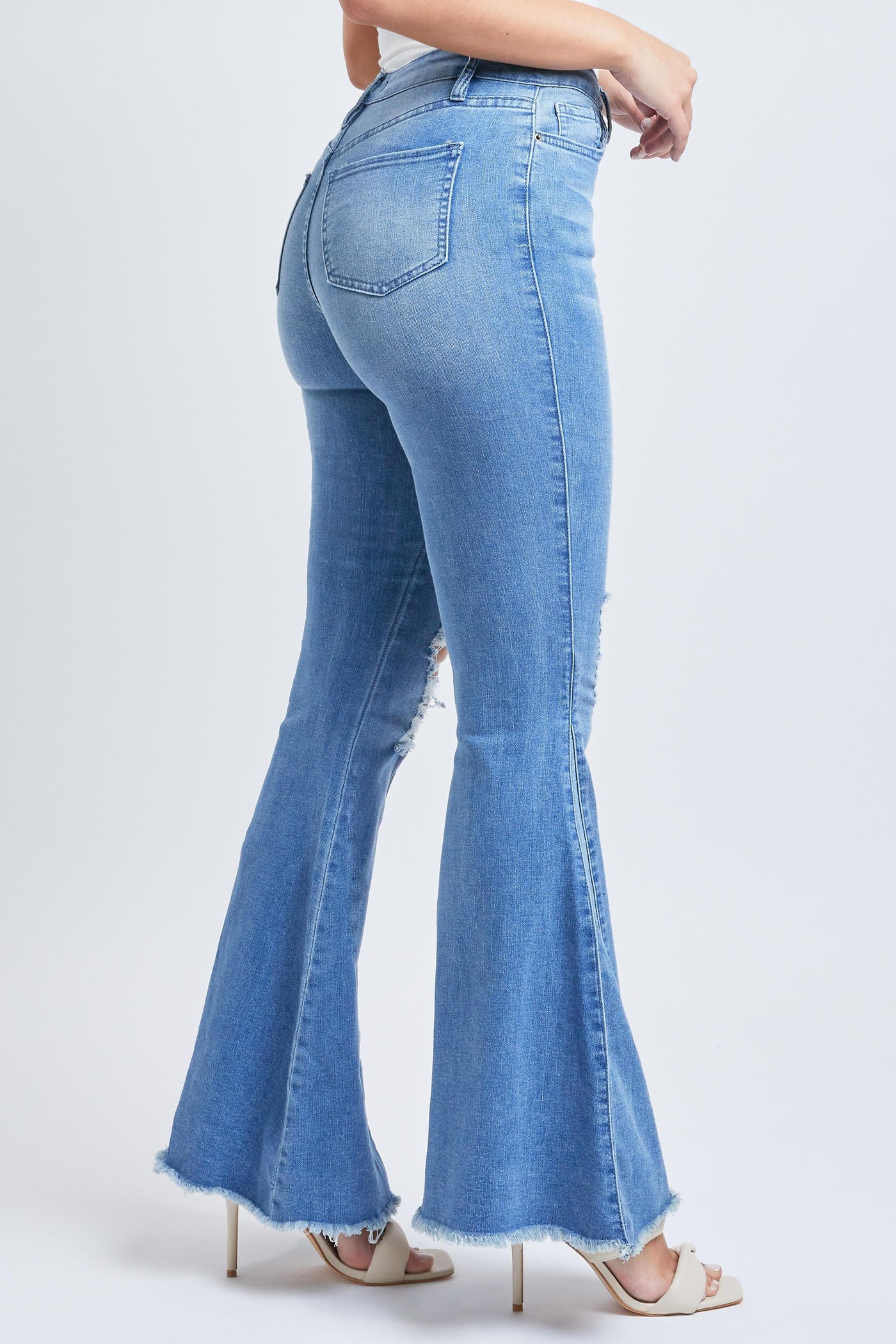 Junior High Rise Extreme Flare Jean Made With Recycled Fiber P55451N