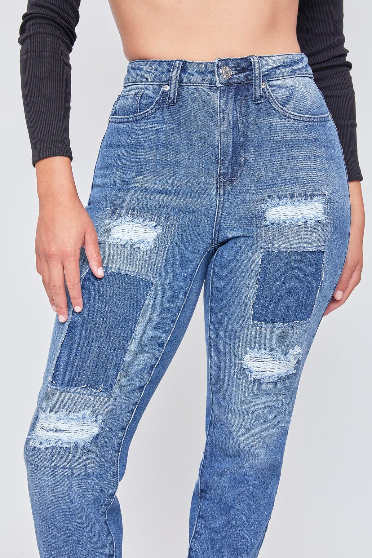 Women's Dream  Straight Patchwork Jeans-Sale