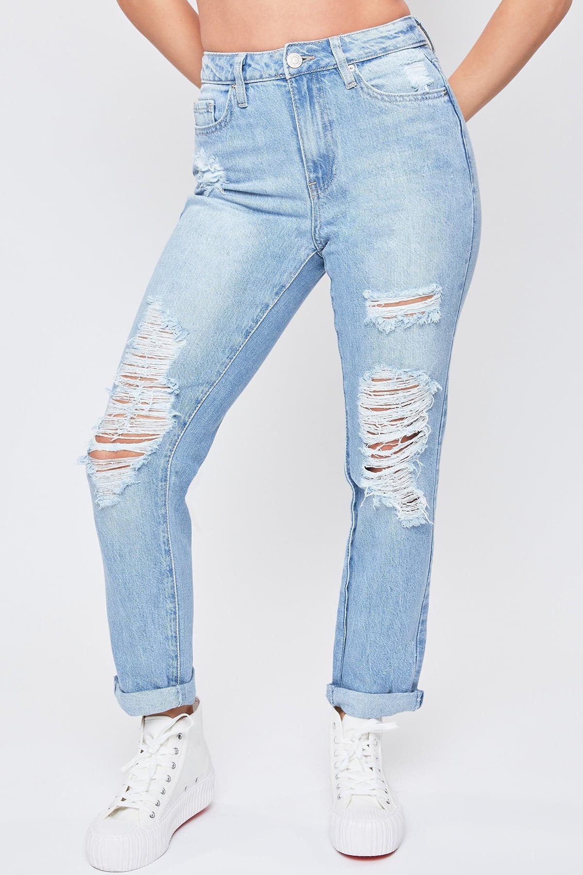 Women's Hybrid Dream Mom Fit Ankle Jeans-Sale