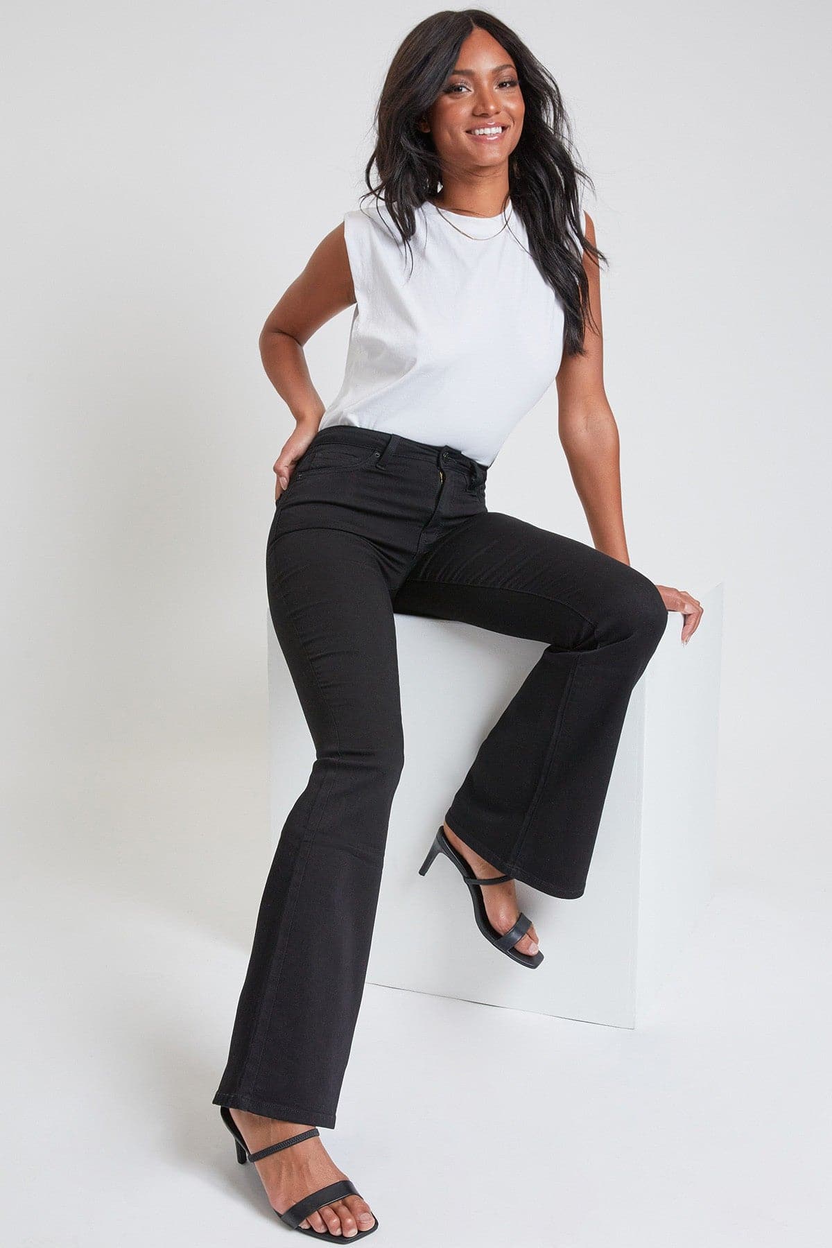 Women's Hyperdenim  Flare Jeans - Long Inseam