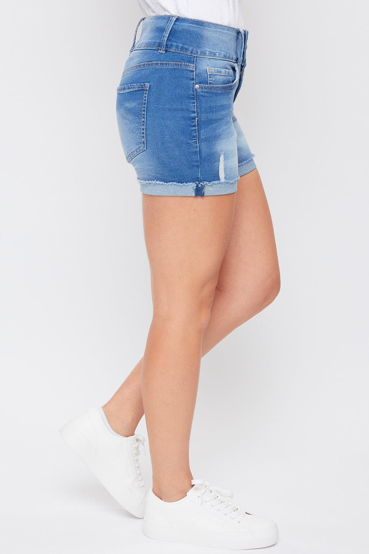 Women's Essential Fray Cuff Denim Shorts