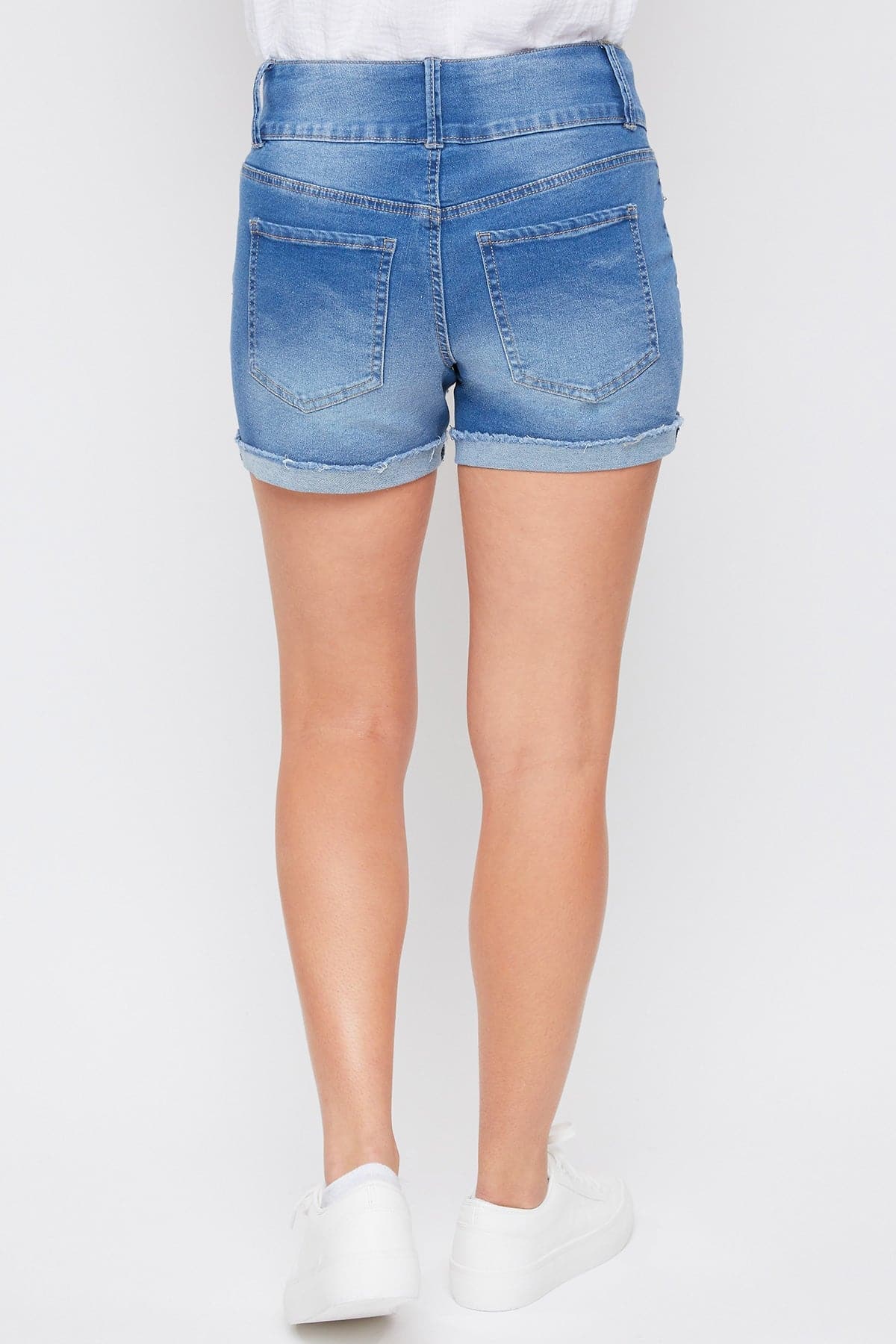 Women's Essential Fray Cuff Denim Shorts